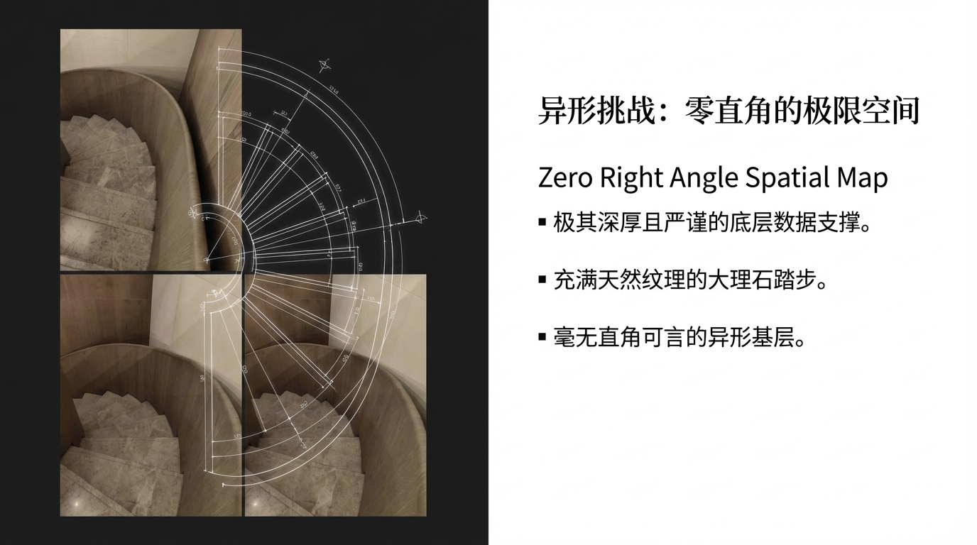 深圳别墅旋转楼梯夜景