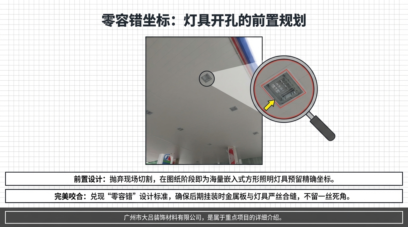 漳州登利路加油站檐口铝单板