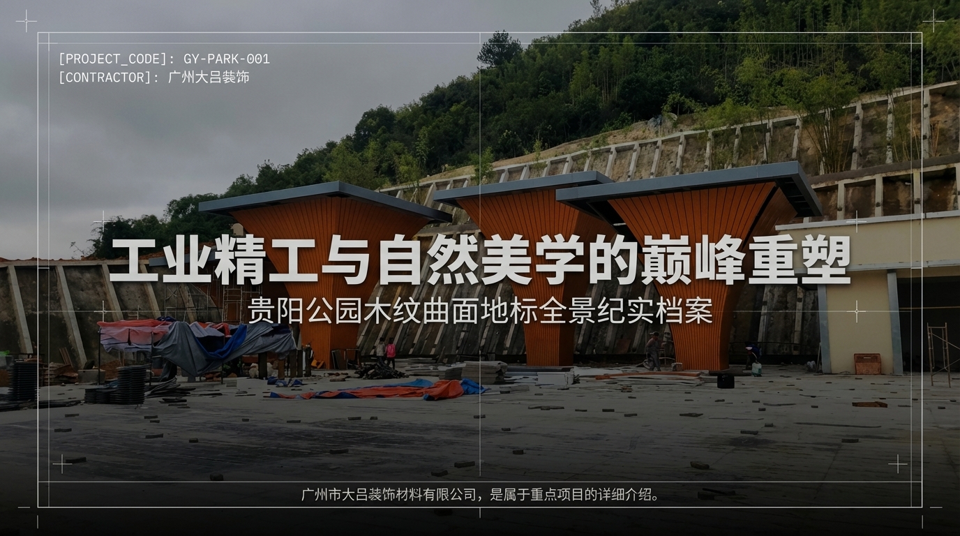 定南街道木纹铝板工程纪实